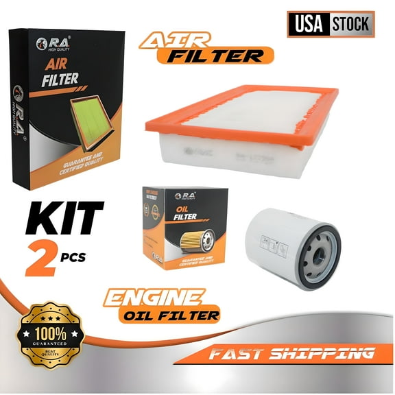 Engine Oil & Air Filter Set for Hyundai Accent 2018 2019 L4 1.6L Sedan Hatchback / Kia Rio 2018 2019 L4 1.6L Sedan Hatchback EX LX