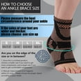 thumbnail image 4 of 2pack Copper Ankle Brace, Copper Infused Ankle Support Compression Sleeve For Foot Pain Relief, Sprained Ankle, 4 of 5