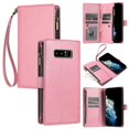 thumbnail image 1 of Pu Wallet Style Flip Case For Samsung Note 8 With Lanyard, Multi-card Slot, Full Protection, Retro Charm, Pu+tpu Material, 1 of 5