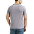 thumbnail image 2 of Camiseta Lucky Brand Venice Burnout con cuello en V para hombre, color gris, 2 of 4