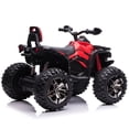 thumbnail image 6 of 4WD ATV for Kids, Joyracer 24 Volt Ride on Toys, Power ATV Wheels with 800W Motor, Remote, Bluetooth Music, Horn, LED for Big Kids Gift, Red, 6 of 8