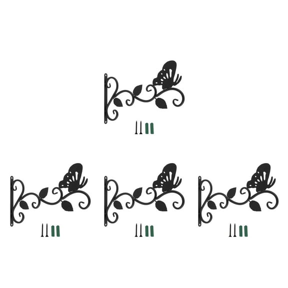 4 Sets Butterfly Hanging Bracket Heavy Duty Plant Hanger
