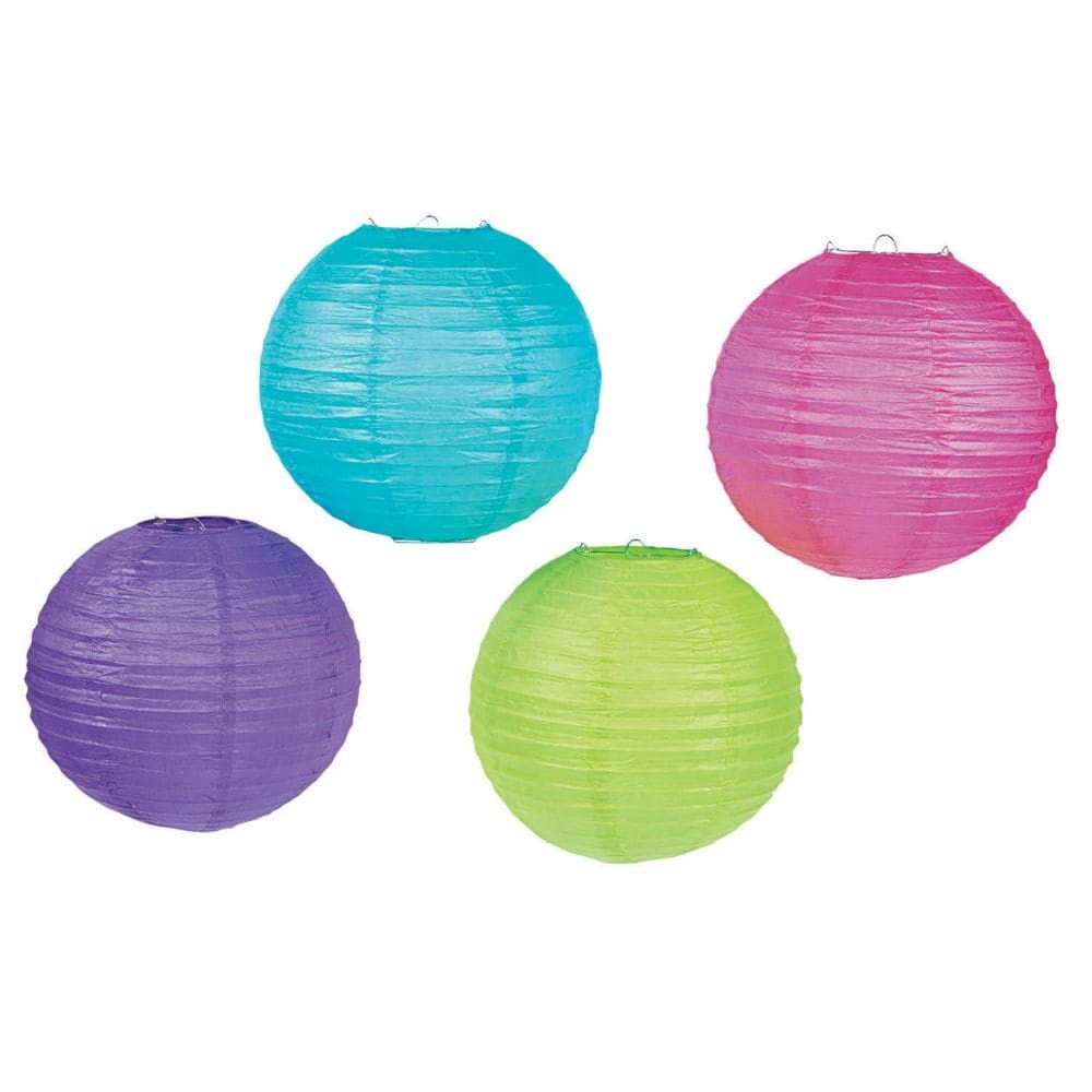 Bright Hanging Paper Lanterns