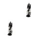 thumbnail image 4 of Vogacara Mini vajilla de 5 piezas, platos en miniatura, modelo de muebles pequeños, regalos adorables, suministros para el hogar, adorno de diseño negro Type2 NO2 Vogacara CBP219828, 4 of 6