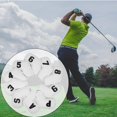 thumbnail image 1 of 10 piezas Golf Headcover ,,7,8,9, Número de blanco shamjiam Cubierta de cabeza de hierros de golf, 1 of 9