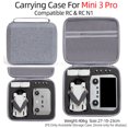 thumbnail image 1 of Storage Bag For Mini 3 Pro Drone Remote Controller Portable Box Handbag Carrying Case for DJI Mavic Mini 3 Accessories Gray inner black, 1 of 6