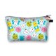thumbnail image 1 of Bolsas de cosméticos con impresión de dientes Bolsa de maquillaje de poliéster Neceser de viaje (Azul aguamarina) Ygjytge Cuidado Belleza, 1 of 3