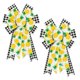thumbnail image 1 of 2 Lazos De Corona De Verano, Ananas De Piña De Verano, Lazos De Arpillera A Cuadros Blancos Y Negros Para Coronas, Lazos De Cinta De Frutas De Verano, Lazos Para Decoración De Interiores Y Exteriores,, 1 of 5