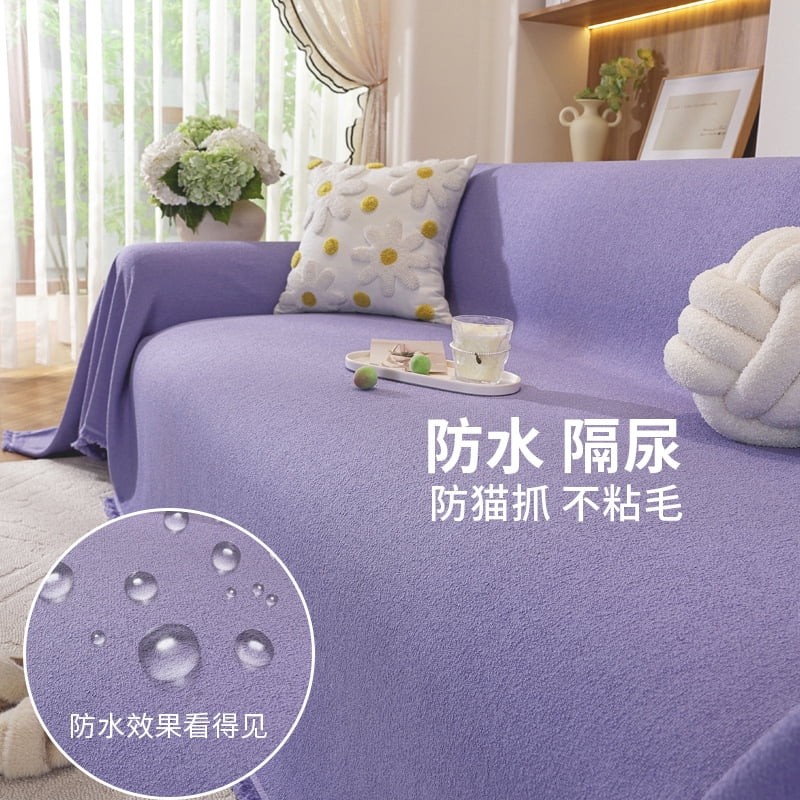 Zhuge 1-Piece 71×134" Waterproof Washable Solid Color Sofa Cover, Soft Classic All-Season Decorative Protector for 3-Seater Sofa Home Living Room, green