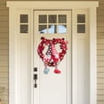 thumbnail image 5 of Mrzhqd Valentines Day Wreaths Signs For Front Door Heart Shaped Wreath With Doll Bows Artificial Decorative Wreath Luminous Cute Romantic Gift For Girlfriend Wife Wedding Valentines Day Decor, 5 of 6