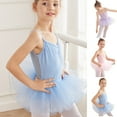 thumbnail image 5 of Lovskoo Gymnastics Ballet Leotard for Toddler Girls Dance Leotard Summer Ruffle Sleeve Training Clothes Baby Childrens One-piece Gym Suit Blue, 5 of 5