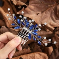 Bride Wedding Hair Comb Crystal Hair Piece Silver Rhinestone Headpiece Bridal Hair Accessories for Women