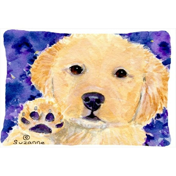 Golden Retriever Indoor & Outdoor Decorative Fabric Pillow - 12 x 16 in.