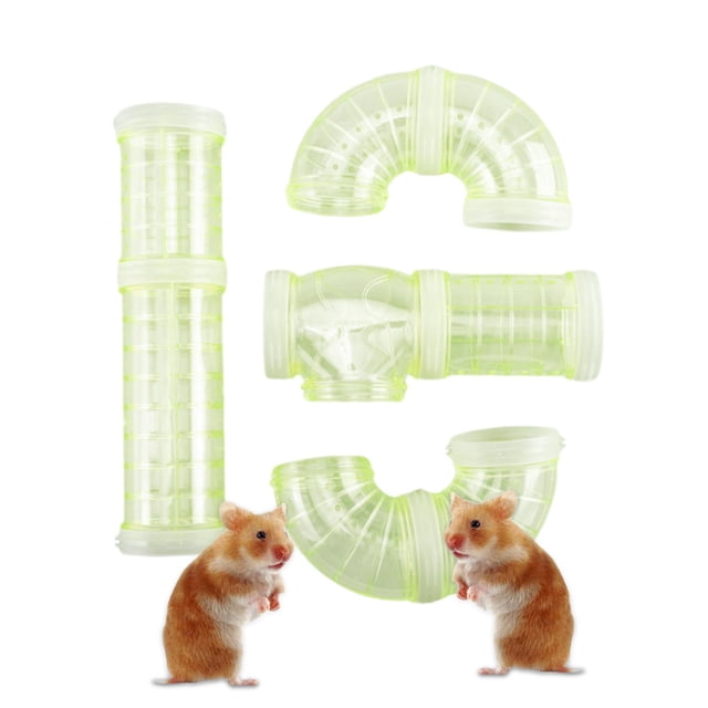 Juego de tubos para hámster, de tubo para hámster, tubo externo de aventura, 8 Uds., juguete para hámster DIY para patio de de hámster, Amarillo Yinane Tubos de hámster