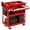 Red, variant on Rvchic 3 Tier Heavy Duty Utility Cart,Metal Industrial Service Rolling Carts with Locked Drawers for Garage, Warehouse and Repair Shop（Red）
