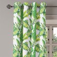 thumbnail image 2 of Ambesonne Jungle Grommet Curtain, Vintage Tropical Palm Leaf, 50" x 96", Fern Green Lime, 2 of 6