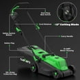 thumbnail image 6 of Electric Lawn Mower Corded, 13 Inch 10-Amp Lawn Mowers with 8 Gallon Collection Bag, 3-Position Cutting Height Adjustment for Yard and Farm, 6 of 7