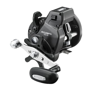 daiwa accudepth plus-b line walleye special level wind fishing reel Daiwa ADP47LCBL Accudepth Plus-B Walleye Special Line Counter Reel, LH