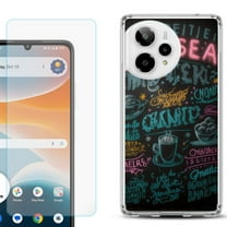 Phone Case for Cricket Icon Pro 2026, with Screen Protector, by OneToughShield - Abstract Menu