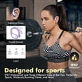 thumbnail image 5 of Wireless Earbuds, Sports Bluetooth Headphones, 80Hrs Playtime Ear Buds with LED Power Display, Noise Canceling Headset, IPX7 Waterproof Earphones for Workout/Running, 5 of 7