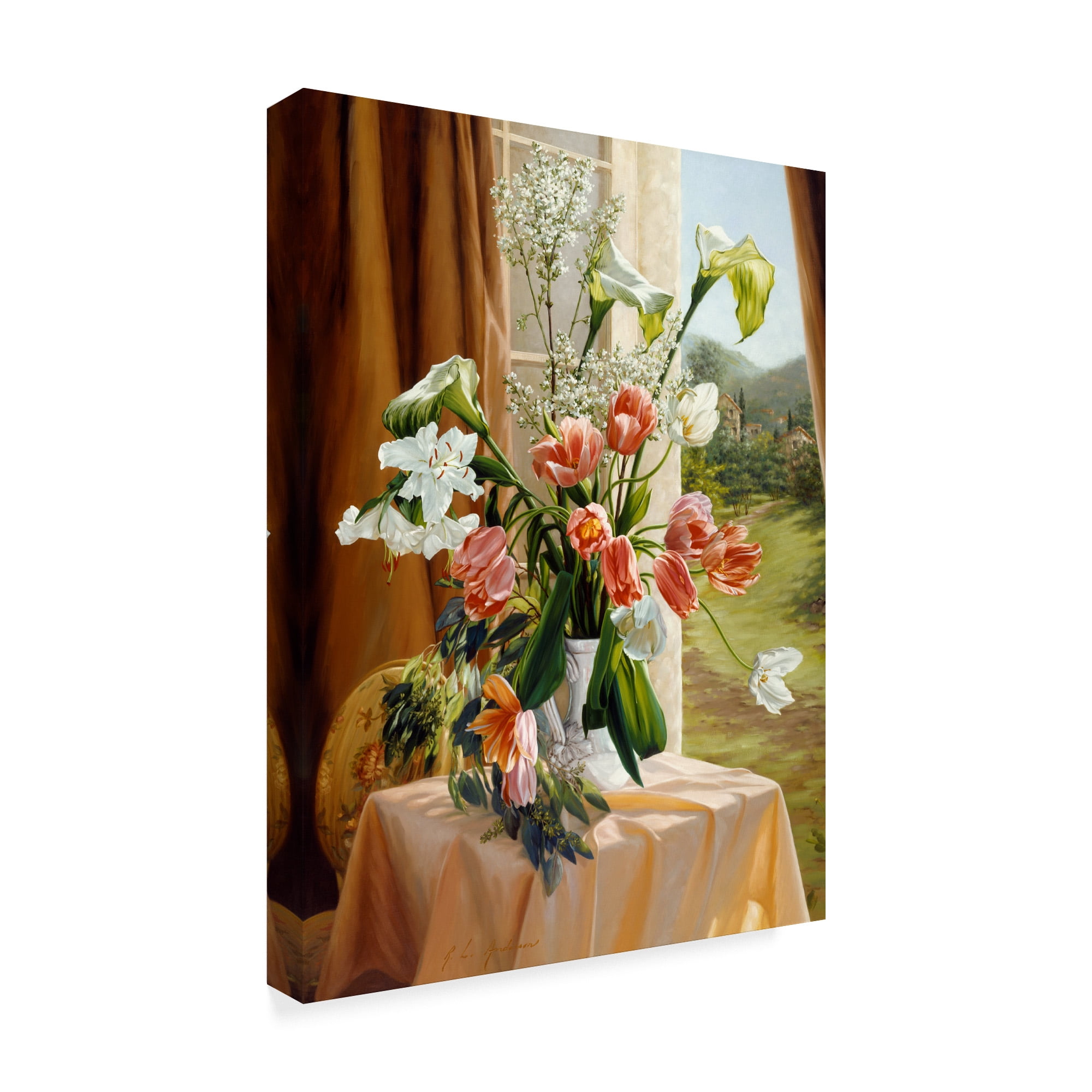 Trademark Fine Art 'By The Window' Canvas Art by Robin Anderson