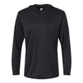 thumbnail image 1 of Paragon Mens Bahama Performance Hooded Long Sleeve T-Shirt, 3XL, Black, 1 of 1