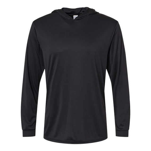 Paragon Mens Bahama Performance Hooded Long Sleeve T-Shirt, 3XL, Black