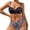 D336/Black, variant on Women's Bikini Sets Women High Waisted Bikini Push Up Two Piece Swimsuits Vintage Two Piece Retro Ruched High Waist Print Bikini Set Beach Swimwear