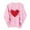 Pink, variant on Valentines Day Sweatshirts Women Cute Heart Valentine Sweater Tops Casual Funny Graphic Long Sleeve Shirts Pullover, S Beige