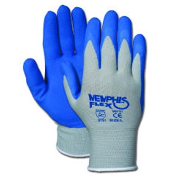 96731M Memphis Flex Seamless Nylon Knit Gloves - Blue-Gray - Medium