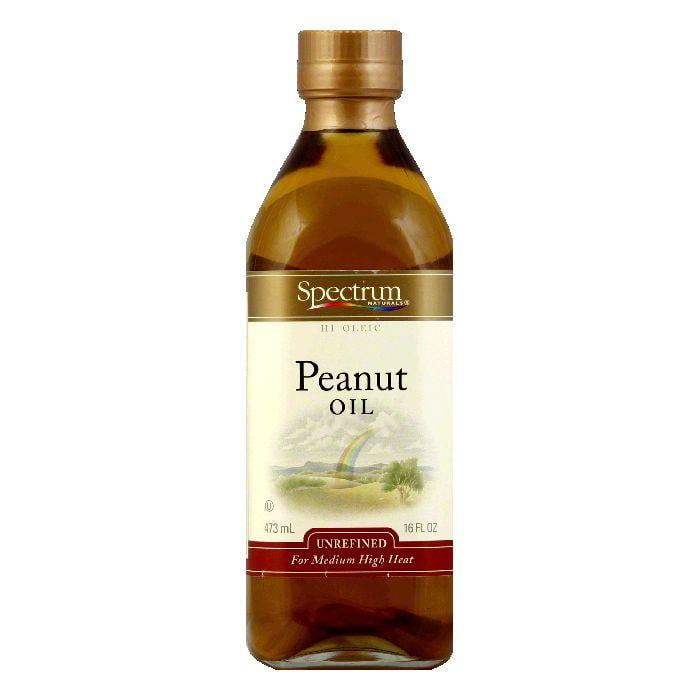 Spectrum Unrefined Peanut Oil, 16 FO (Pack of 6)