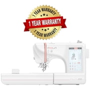 POOLIN EOC05 4in x 9.2in Embroidery Machine with Embroidery Spools Bundle - Red