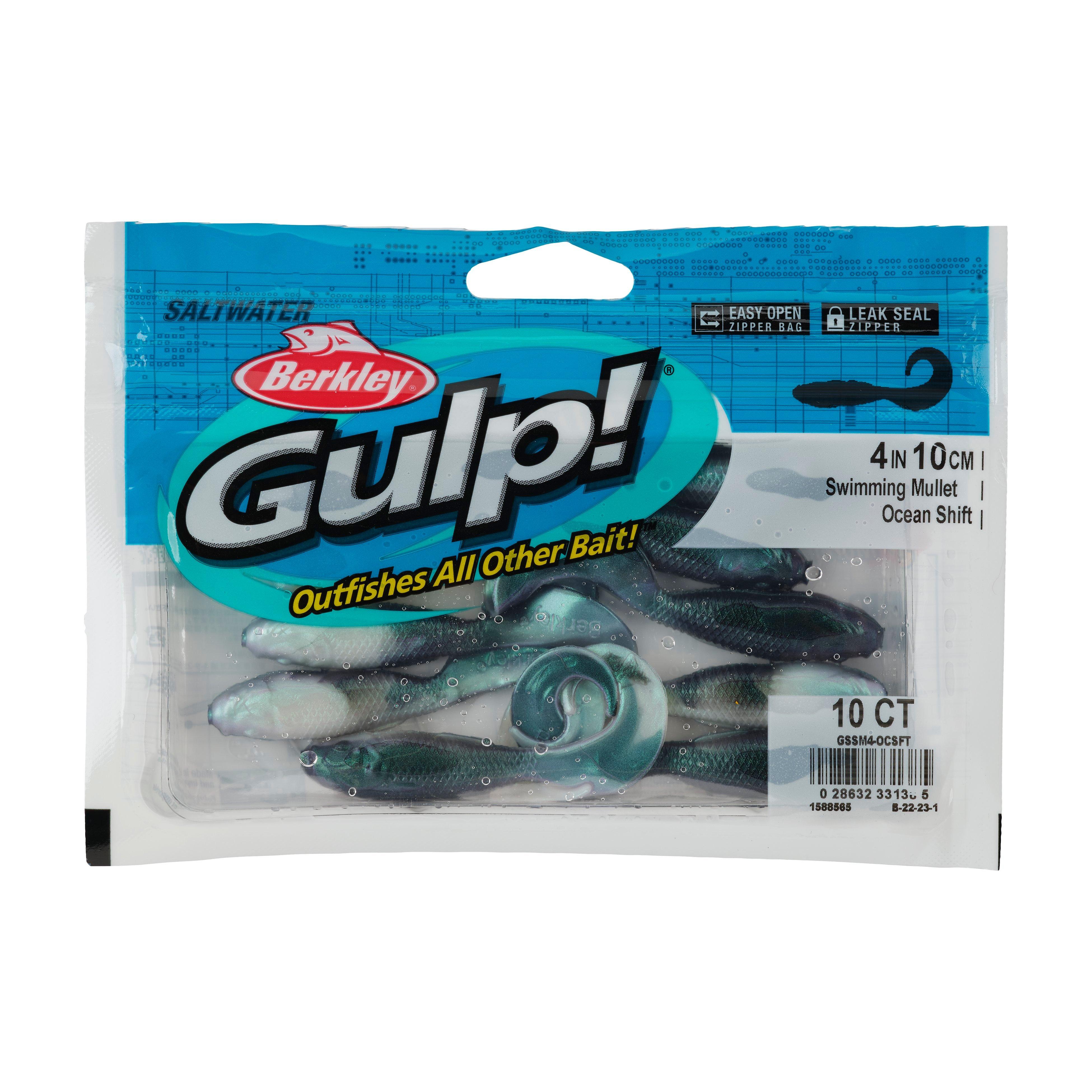 Berkley Gulp!® Saltwater Swimming Mullet, 4 in, Ocean Shift
