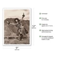 thumbnail image 2 of Hawaiian Hula - Dance To Aina (The Land) III - Vintage Sepia Toned Photograph by Alan Houghton c.1960s - Master Art Print (Unframed) 9in x 12in, 2 of 4