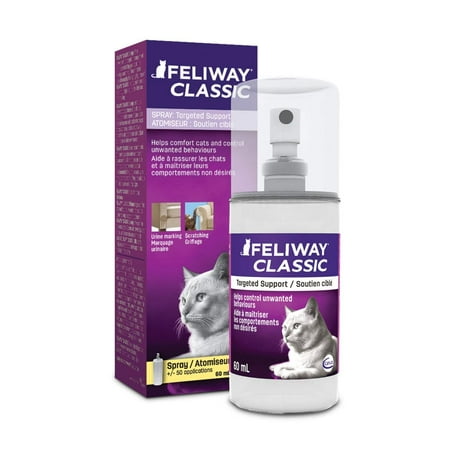 Feliway Classic Behavior Modifier Travel Spray for Cats, 60 (Feliway Diffuser Best Price)