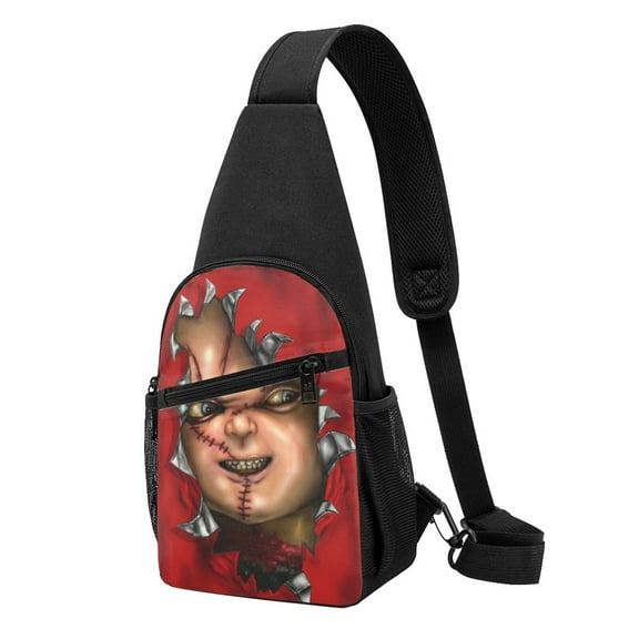 Chucky Unisex Sling Bag Casual Shoulder Chest Bag For Men Women Travel Hiking Crossbody Backpack Daypack