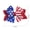 Multicolor-1D Home Decor, variant on karymi 4th of July Hair Bows for Girls 4 Styles Red White Blue Patriotic Hair Clips with Glitter Rhinestone A Merican Flag Star Allig Ator Barrettes 4th of July Decor