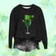 thumbnail image 4 of Camiseta de Cuello Redondo de la Blusa de la Impresión Suelta Casual para el Uso de Vacaciones, Camisetas de Navidad de Manga Larga de la Mujer con Detalles Festivos, 4 of 5