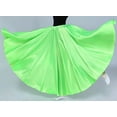 thumbnail image 2 of Elastic Waist Long Women Ladies Adult Satin Swing Dance Practice Skirt, 2 of 4