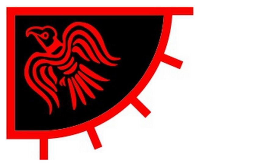3x5 Red Black Raven Viking Oden Flag Banner 3x5 Red Black Raven Viking Oden Flag Banner