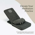 thumbnail image 3 of Mindful Modern Folding Adjustable Pro Meditation Floor Chair with Back Support, 3 of 7
