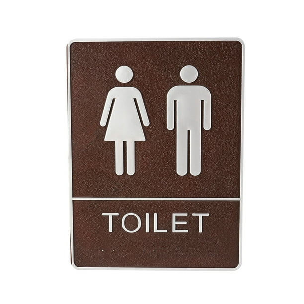 GAXIRE Letreros creativos modernos para puertas de baños, baños, aseos ...
