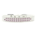 thumbnail image 6 of Dog, Puppy  Pet Fashion Collar, "Two Row Light Pink Crystal Rimsets", 6 of 7