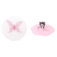 thumbnail image 1 of Tapa Antipolvo Silicona Con Forma Mariposa Transparente Dibujos Animados () Rosa, 1 of 8