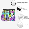 thumbnail image 6 of Disketp Graffiti Pineapples On Neon Background Men'S Boxer Briefs,Soft And Breathable Cotton Underwear With Comfortflex Waistband, 6 of 9