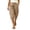 Khaki 22, variant on Karymi Women's Shorts Capri Jogger Pants, Elastic High Waist Baggy Cropped Harem Pants, Boho Casual Trousers With Side Pockets