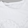 thumbnail image 5 of Little Girl Outfits Summer Clothes Set Ruffle Bow Print T-Shirt and Striped Wide Leg Pants Set Casual Toddler Outfit 10-11 Years, 5 of 8