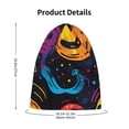 thumbnail image 4 of Xecao Playful Ghosts Night Sky Print Beanie Hat Toddler Girls Boys, Baby Hats Winter Warm Knitted Thermal, Kids Winter Caps, 4 of 7