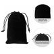 thumbnail image 4 of Bolsas de terciopelo LYSXP negras con cordón, 25 piezas de joyería de 20 x 30 cm, 4 of 7