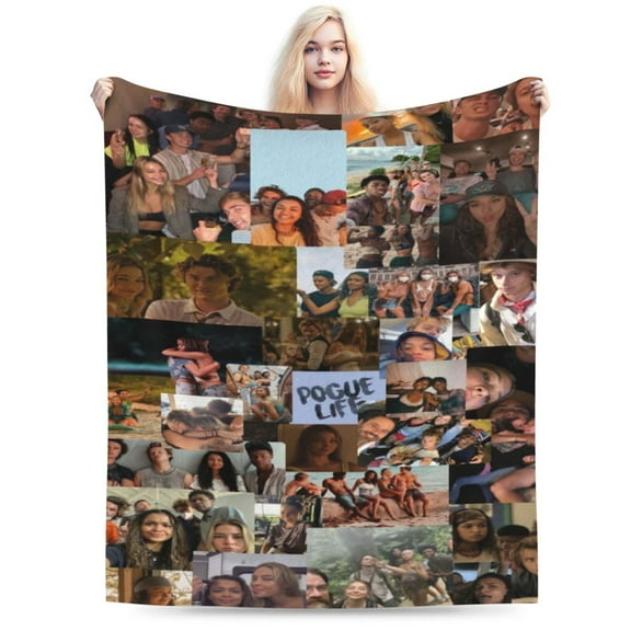 Outer Banks Blanket, Super Soft Large Fluffy Plush Throw Blanket for Boys Girls Young Adults, Cozy Warm Flannel Blanket for Living Room Couch Bed All Seasons 40"X30"